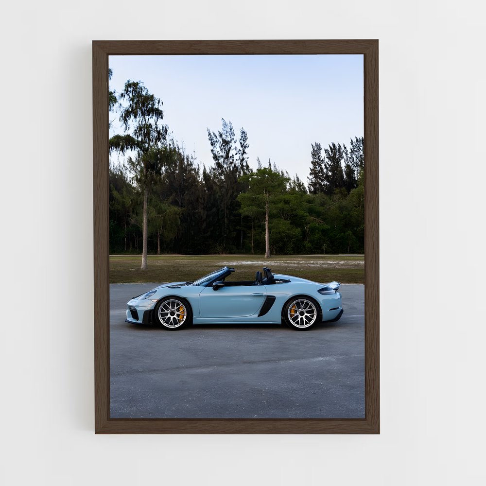 Poster Blue Speedster – affiche Porsche (vue 5)